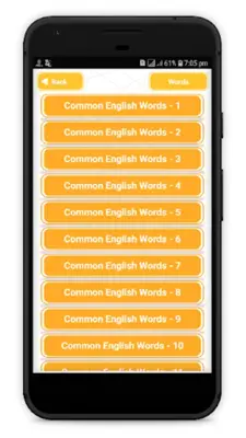 Hindi to English Words Meaning - Common Words android App screenshot 2